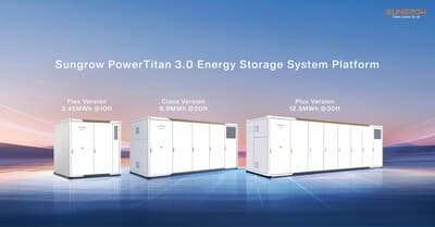 Sungrow PowerTitan 3.0 liquid-cooled utility-scale BESS container